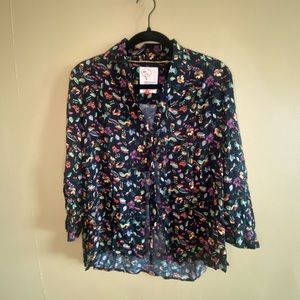 **SOLD** CONVERSATIONS By Anthropologie Floral Top